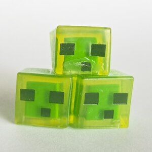 Minecraft Mini Figure Obsidian Slime Cube Trio 1" Stop Motion Action Figurine